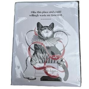 New Print William Shakespeare Black Cat in Box Original in Packaging 11x14